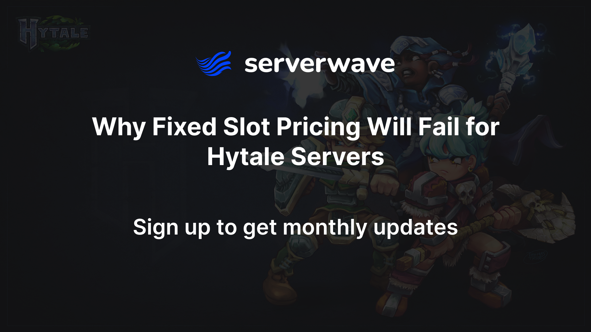 Why Fixed Slot Pricing Will Fail for Hytale Servers