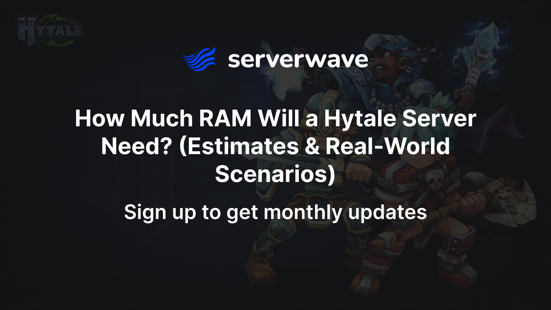 How Much RAM Will a Hytale Server Need? (Estimates & Real-World Scenarios)